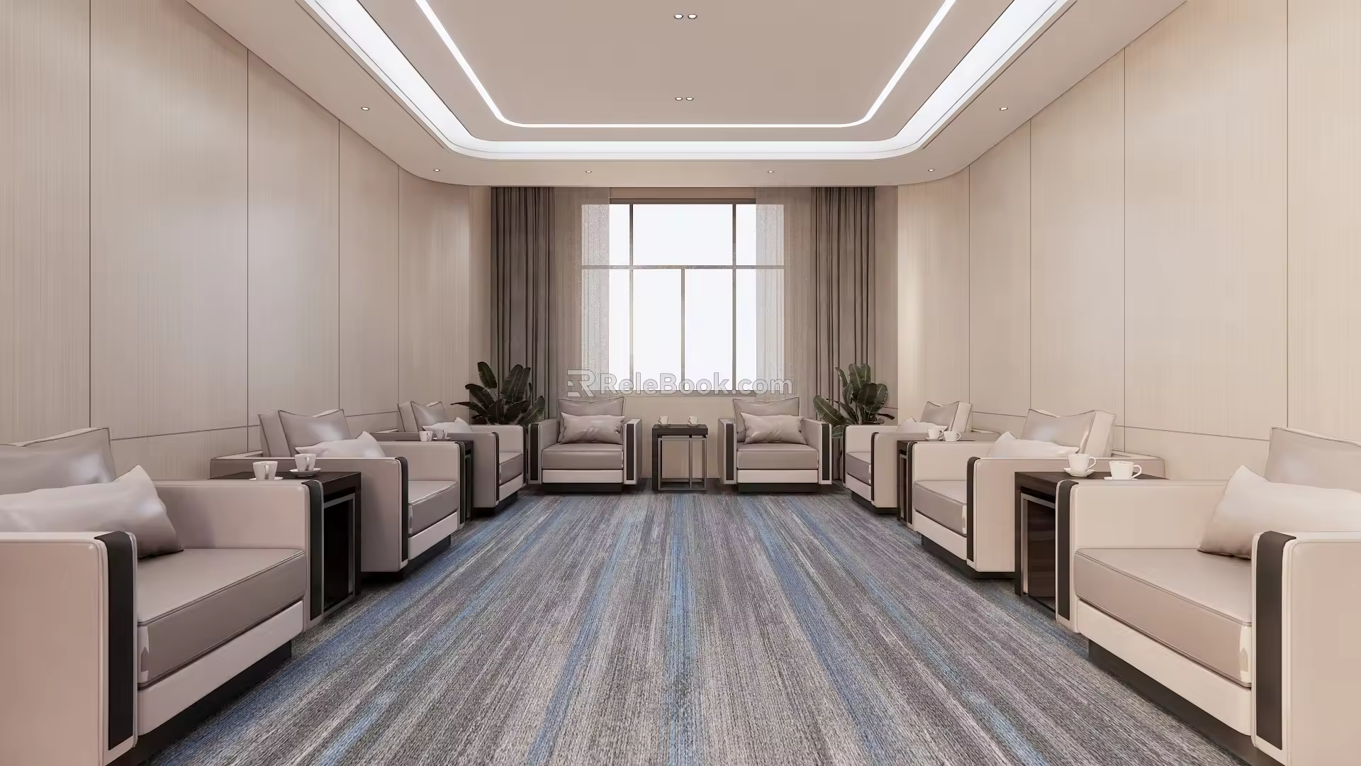Modern Reception Room Reception Room 3d model