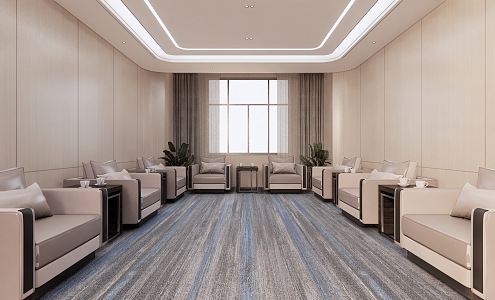 Modern Reception Room Reception Room 3d model