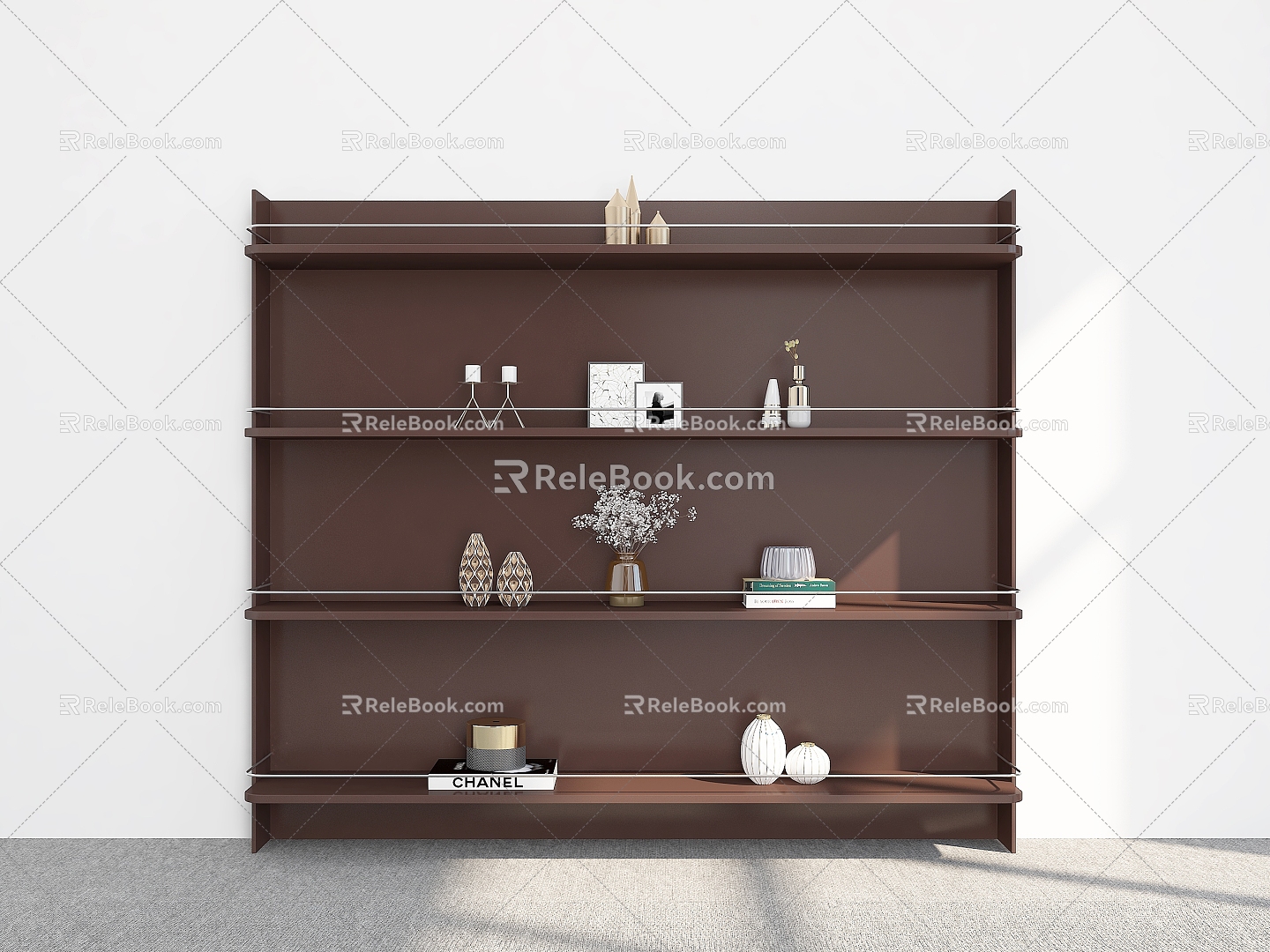 Bookshelf Bookshelf Ornaments Bookshelf Decorative Storage Rack Decorative Rack Bookshelf Shelf model