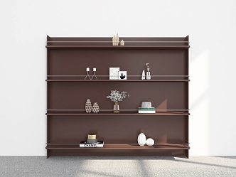 Bookshelf Ornaments Bookshelf Decorative Storage Rack Decorative Rack Bookshelf Shelf 3d model