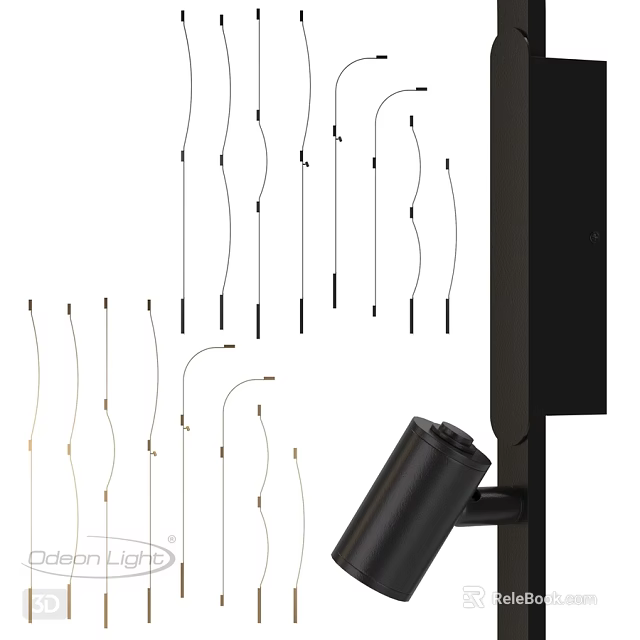 Modern Decorative Wall Lamps With Various Styles For Home Interior Design 3d model 