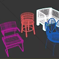 Modern Furniture Collection Featuring Various Stylish Chairs With Unique Color And Design