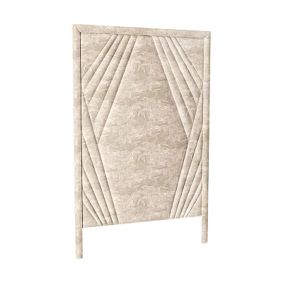 Elegant Beige Wall Paneling With Diamond Patterns And Textured Surface Design 3d model