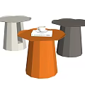 Modern corner table 3d model