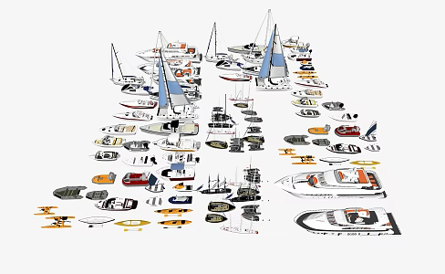 modern ship. 3d model
