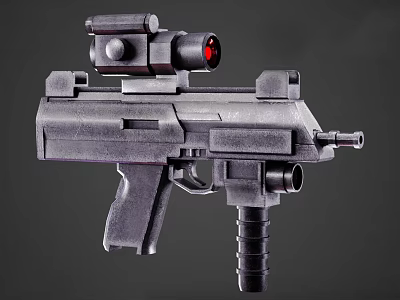 MP7 gun firearms automatic rifle sniper rifle pistol submachine gun 3d model