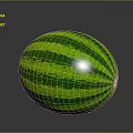 Fresh Juicy Watermelon With Green And Dark Green Stripes For Summer Snacks