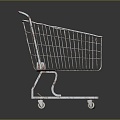 Shopping Cart Trolley Supermarket Shopping Cart Supermarket Trolley Supermarket Trolley Supermarket Trolley Supermarket 3d model