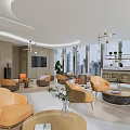 Hotel Reception Area Modern Reception Area 3d model