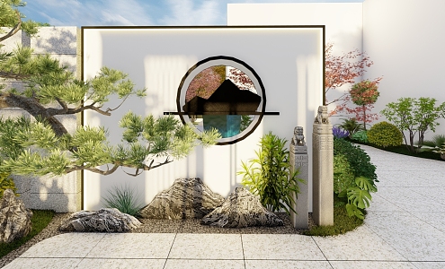 New Chinese Garden 3d model