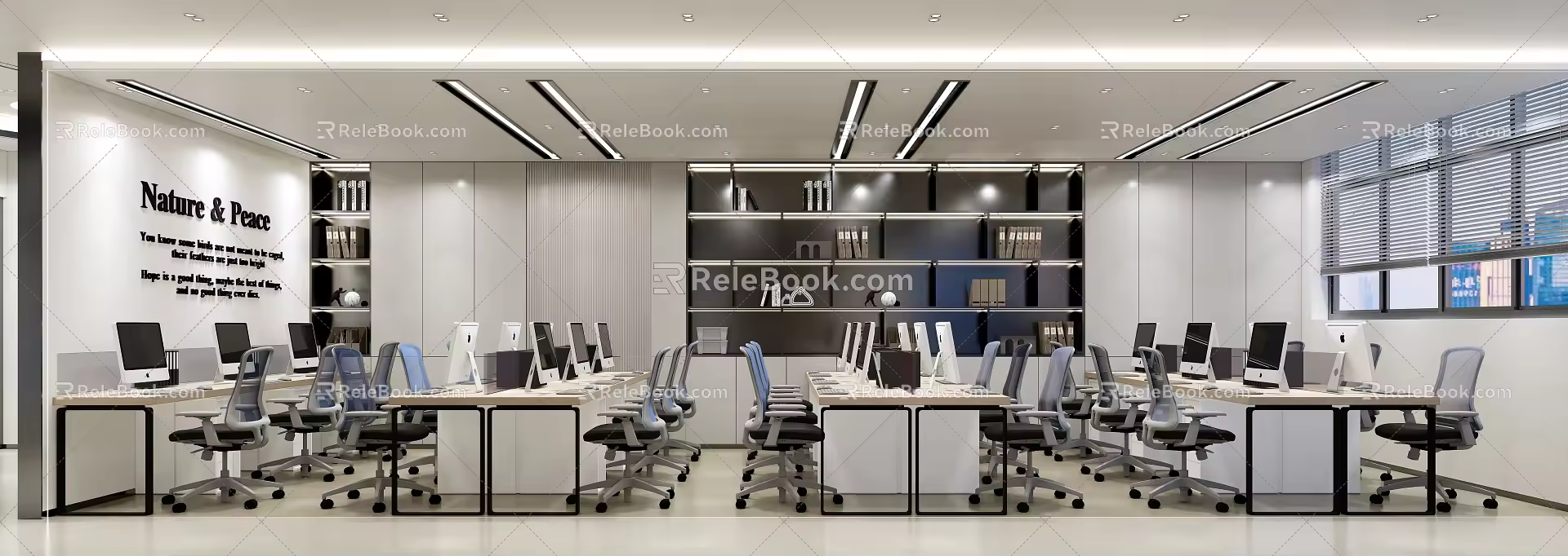 Modern Public Office Office Office Desk Chair Office 3d model