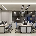 Modern Public Office Office Office Desk Chair Office 3d model