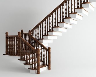 American Stairs Stair Railings 3d model