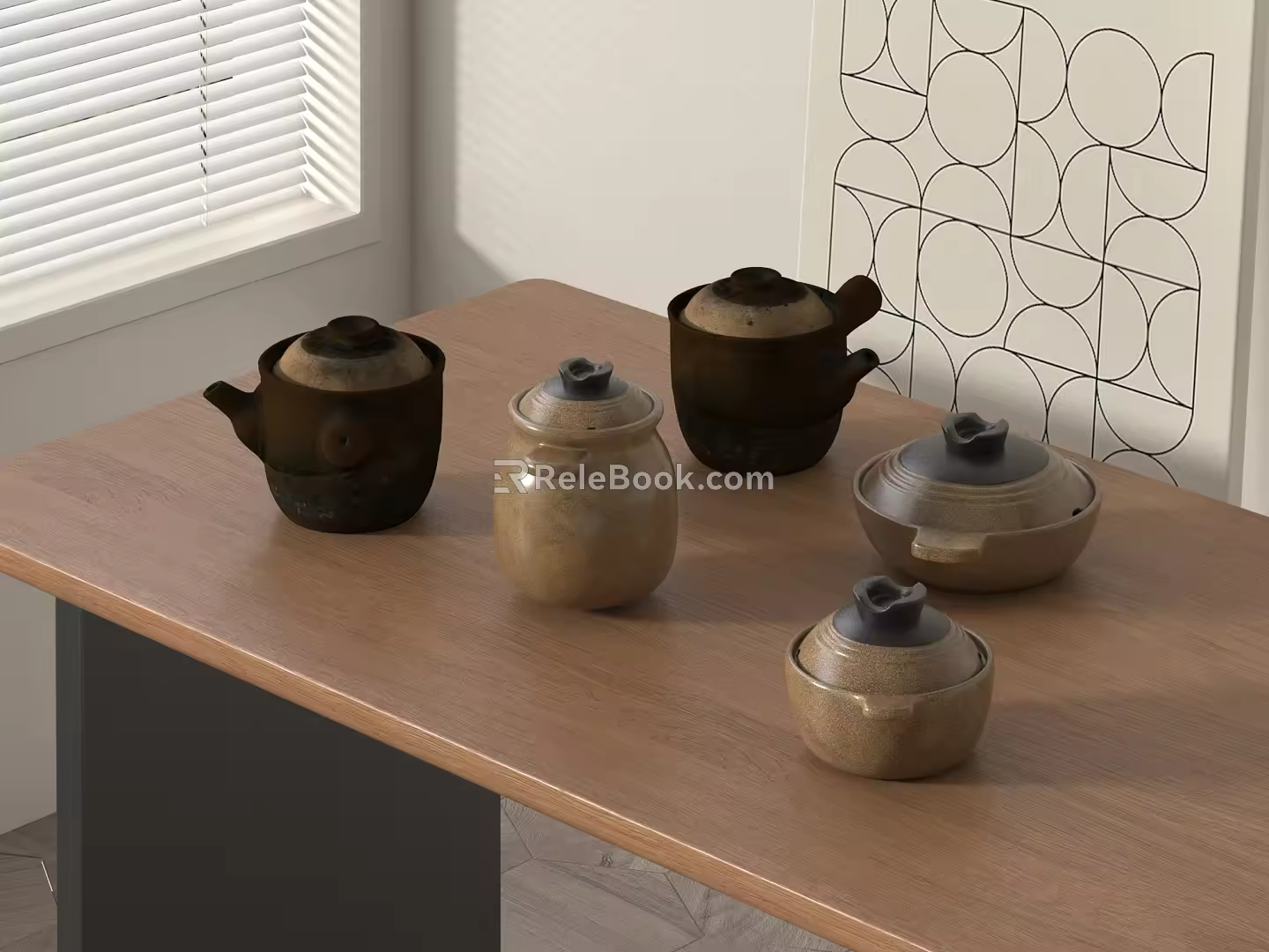 Cookware Pot Casserole 3d model