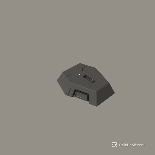 Modern Sleek Black Ergonomic Computer Mouse 3D Designed For Comfortable Daily Use 3d model 
