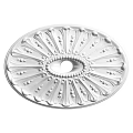 Decorative White Round Ceiling Medallion With Ornate Pattern And Central Hole 3d model