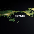 World Terrain Topography World Map Mountain Structure Global Topography Map 3d model