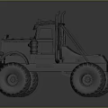 Heavy Duty Off Road Utility Vehicle With Large Oversized Tires And Robust Build