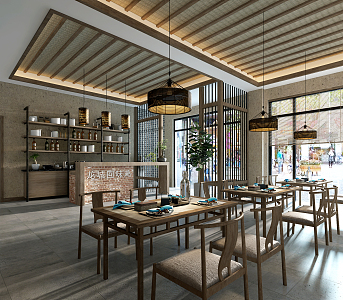 Industrial LOFT Restaurant Catering Hall 3d model