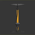Floor Bike Pump With Yellow And Black Design Pressure Gauge Base
