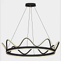 Modern Chandelier Simple Chandelier Combination 3d model