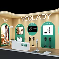 Stylish YOOLADY Brand Exhibition Booth Design For Smart Modern Household Cleaning Appliances