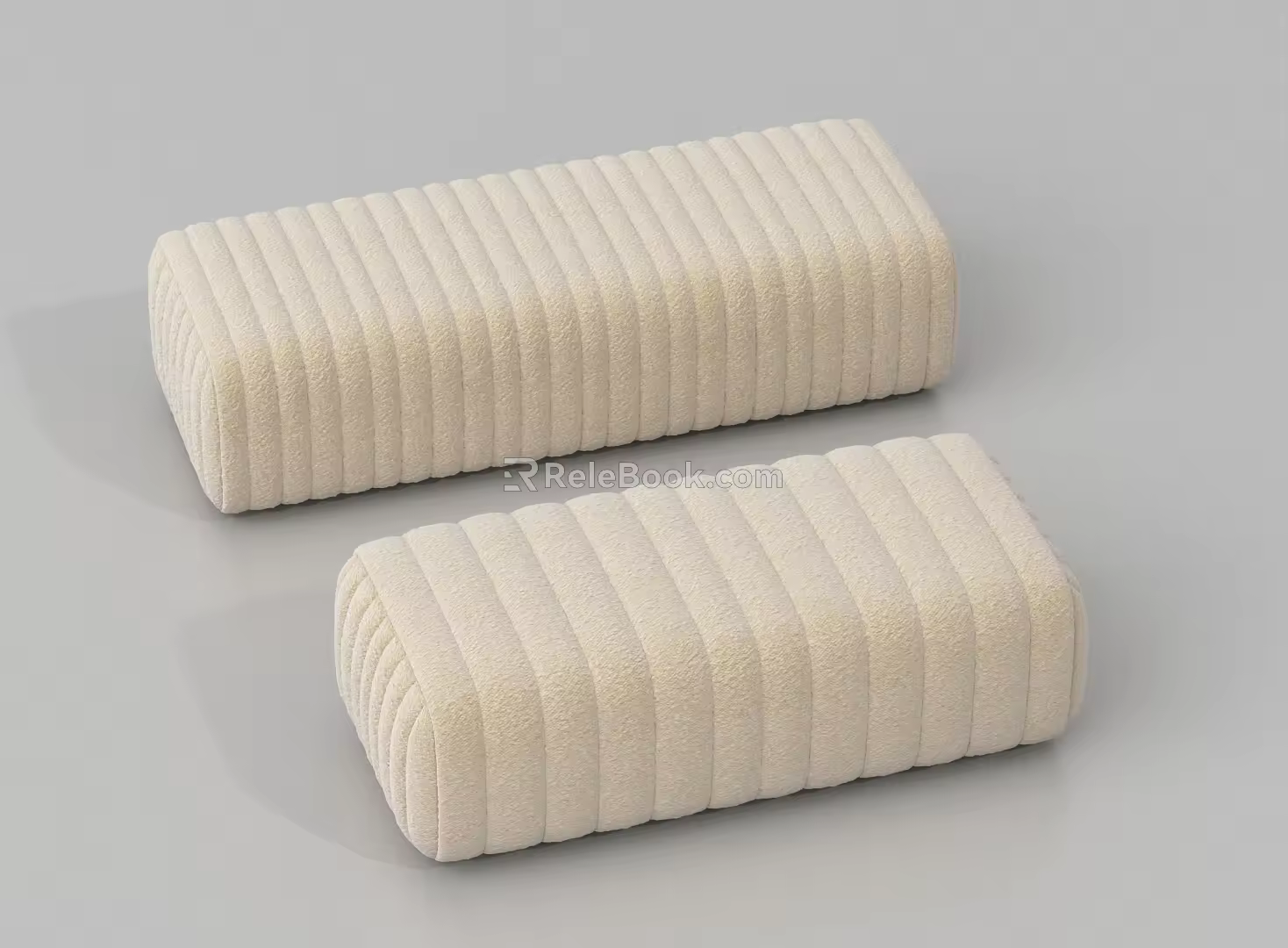 Modern Bed End Stool Fabric Bed End Stool Sofa Bench 3d model