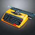 modern typewriter old typewriter antique typewriter classical typewriter 3d model