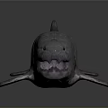 Ancient Fish With Rough Skin And Primitive Body Structure In Realistic Model