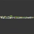 Modern Residential Area Aerial View With Houses Streets And Green Spaces
