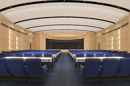 Modern Chamber Court Lecture Hall 3d model