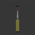 Tactical Pistol With Yellow Magazine And Metal Components Design