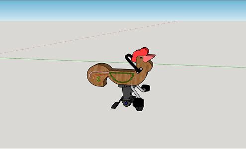 Modern Rocking Horse 3d model