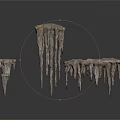 Natural Cave Rock Formations With Icicle Like Drip Stones And Textured Surfaces