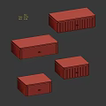 Set Of Beige Drawer Storage Boxes With Lid And Handle For Home Organization
