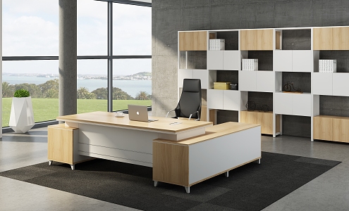 Director Office Desk Leadership Office 3d model