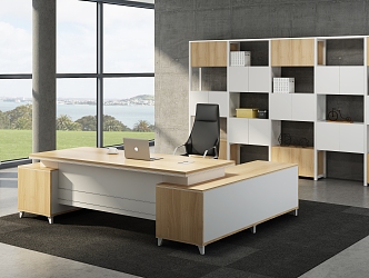 Director Office Desk Leadership Office 3d model