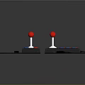 Modern operation bar game machine operation bar arcade machine operation bar handle 3d model