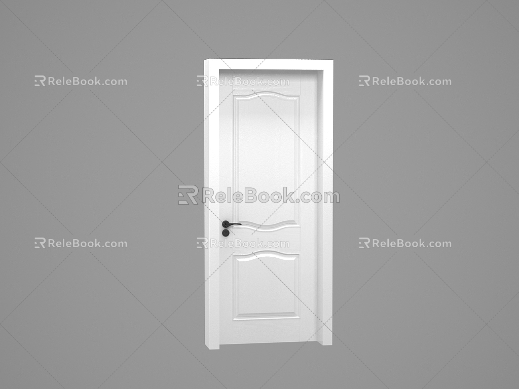 Wooden door 3d model