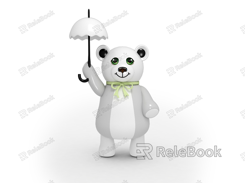 Modern toy bear umbrella model