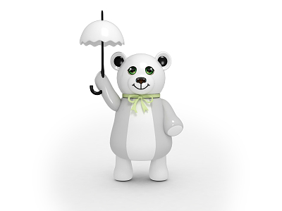 Modern toy bear umbrella model