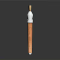 Professional Paintbrush With Wooden Handle Metal Ferrule And Soft Bristles For Art Projects