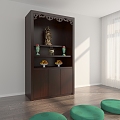 Buddha Shrine Cabinet 3d model