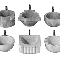 Various Shapes Of Stone Washbasins With Modern Faucets And Creative Designs