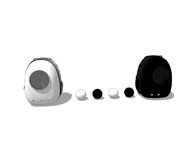 Modern Cat Bag 3d model