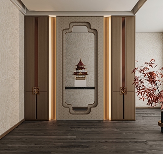 New Chinese Entrance 3d model