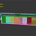 Black Framed Transparent Panel Equipment Featuring Small Holes And Yellow Parts