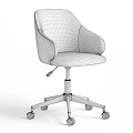 Modern Fabric Office Chair With Armrests And Swivel Wheels In Multiple Colors