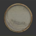 Furniture Decorative Bowl With White Beige Brown Marble Texture For Modern Home Accent