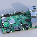 Green Development Circuit Board With USB Ports Integrated Chip And Pins